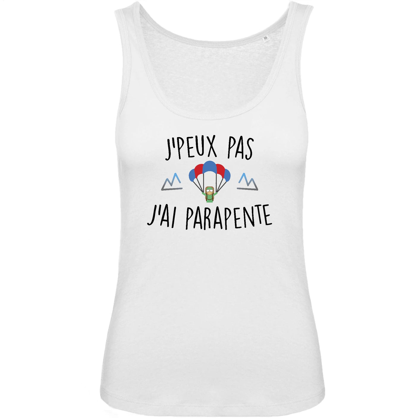 Débardeur Femme J'peux pas j'ai parapente 