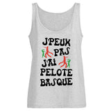 Débardeur Femme J'peux pas j'ai pelote basque 