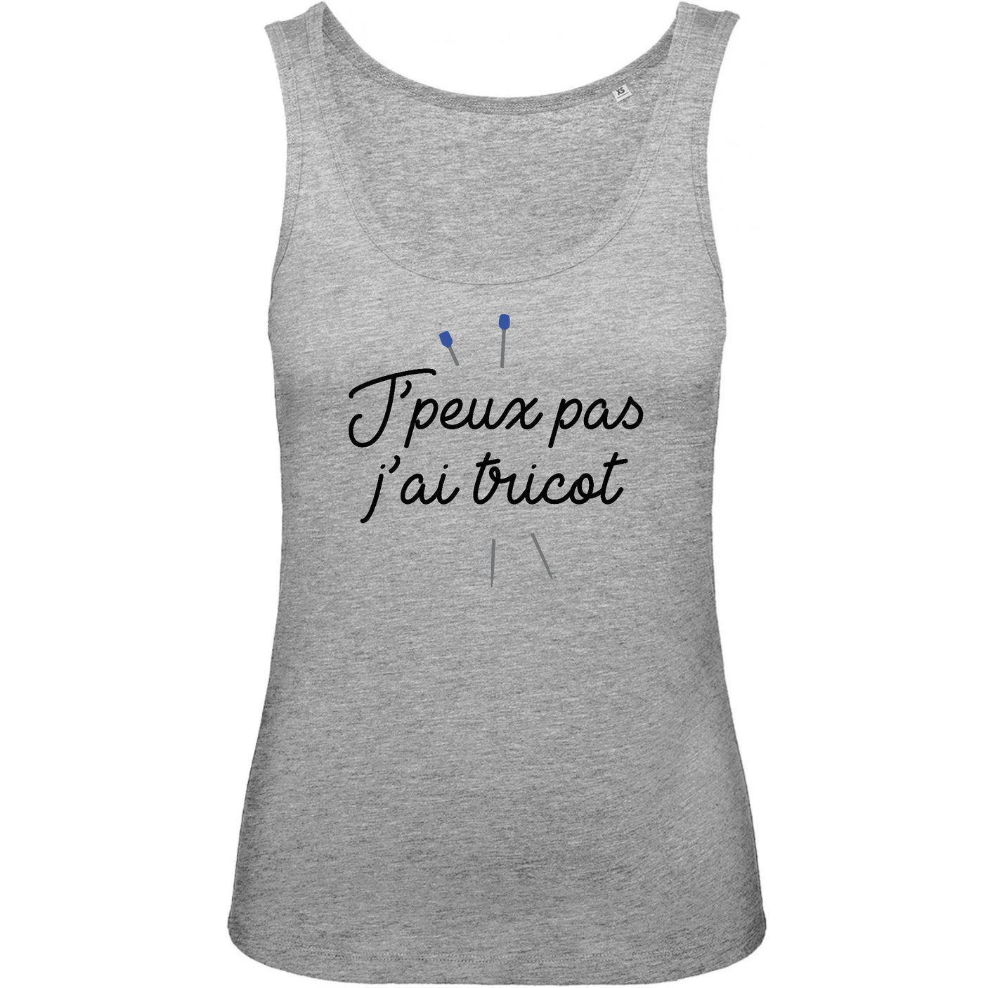 Débardeur Femme J'peux pas j'ai tricot 