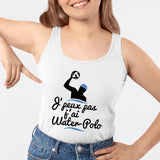 Débardeur Femme J'peux pas j'ai water-polo Blanc