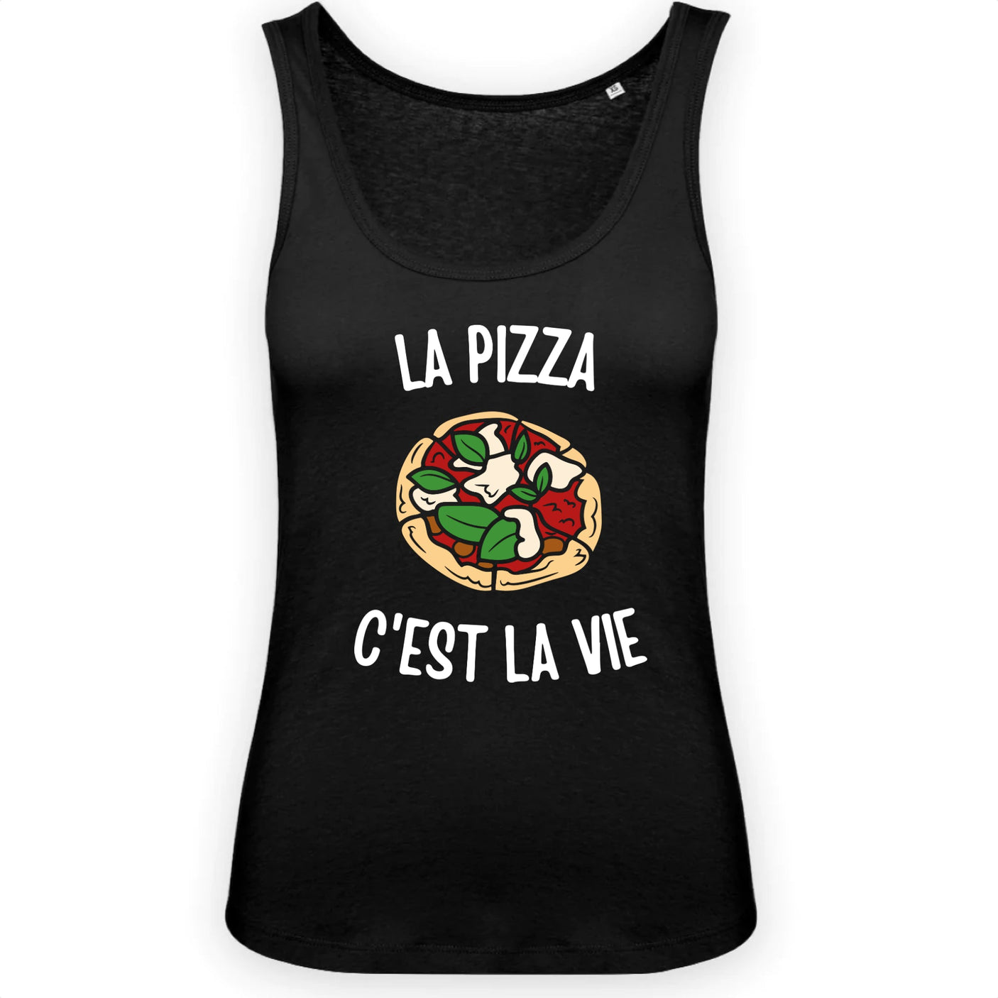 Débardeur Femme La pizza c'est la vie 