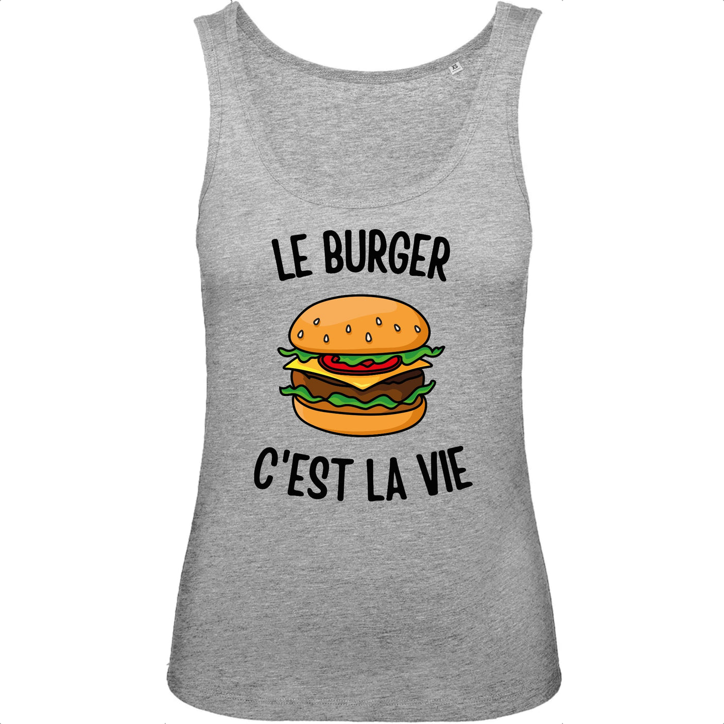 Débardeur Femme Le burger c'est la vie 