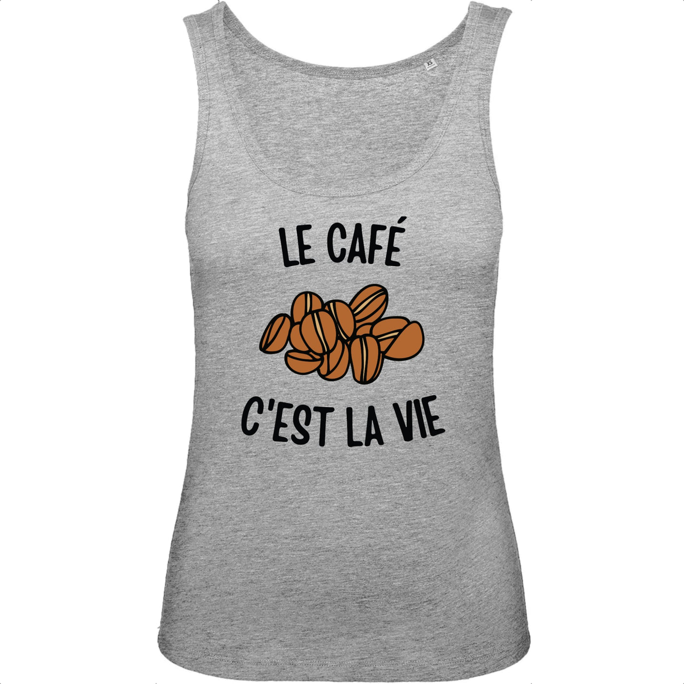 Débardeur Femme Le café c'est la vie 