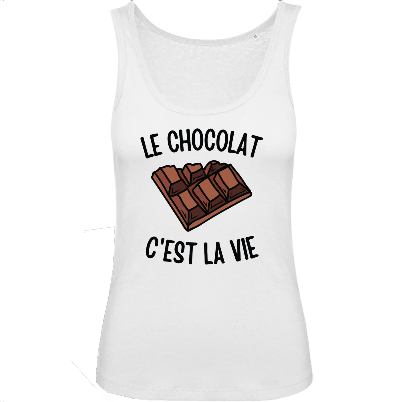 Débardeur Femme Le chocolat c'est la vie 