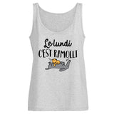 Débardeur Femme Le lundi c'est ramolli 