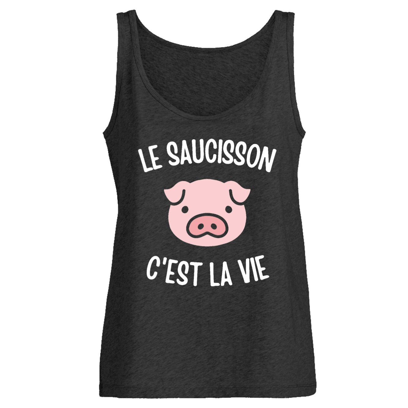 Débardeur Femme Le saucisson c'est la vie 