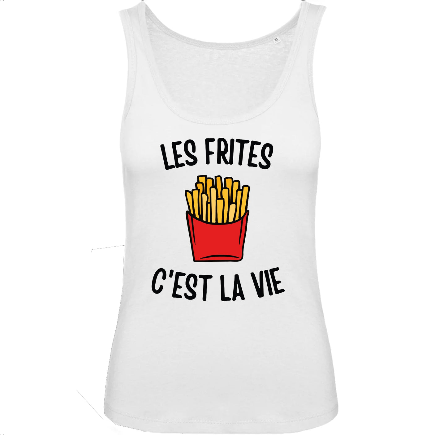 Débardeur Femme Les frites c'est la vie 