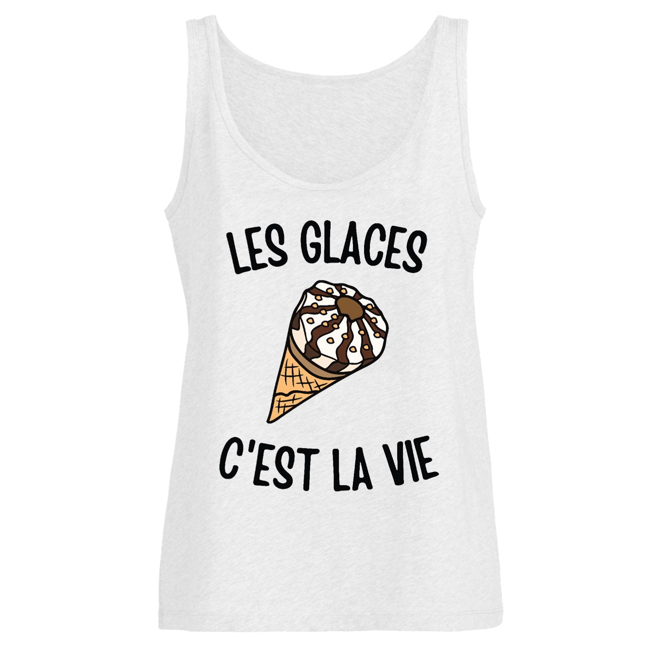 Débardeur Femme Les glaces c'est la vie 