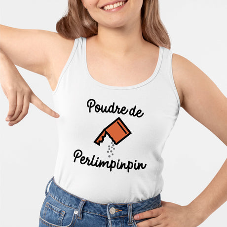 Débardeur Femme Poudre de perlimpinpin Blanc