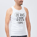 Débardeur Homme Anniversaire 70 ans Blanc