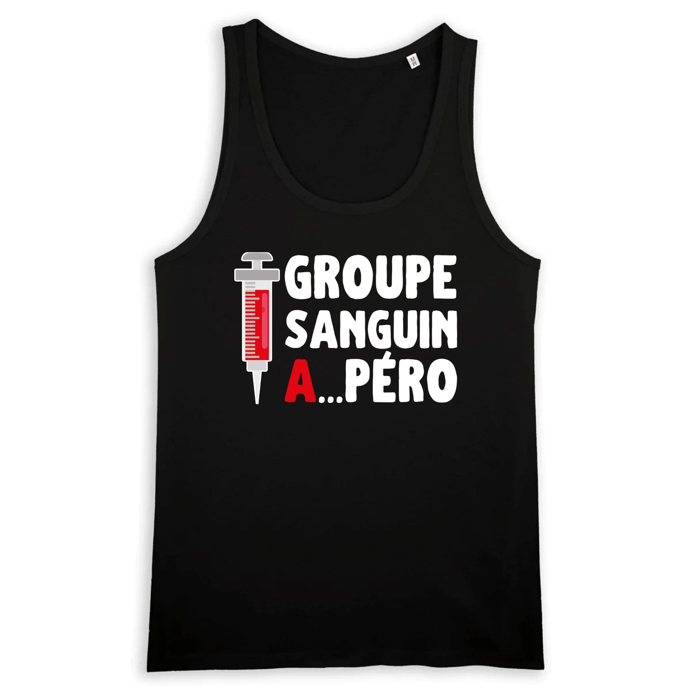 Débardeur Homme Groupe sanguin Apéro 