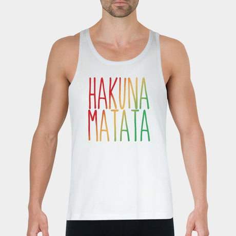 Débardeur Homme Hakuna Matata Blanc