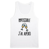 Débardeur Homme Impossible j'ai apéro 