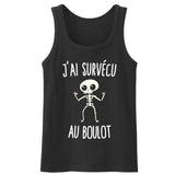 Débardeur Homme J'ai survécu au boulot 