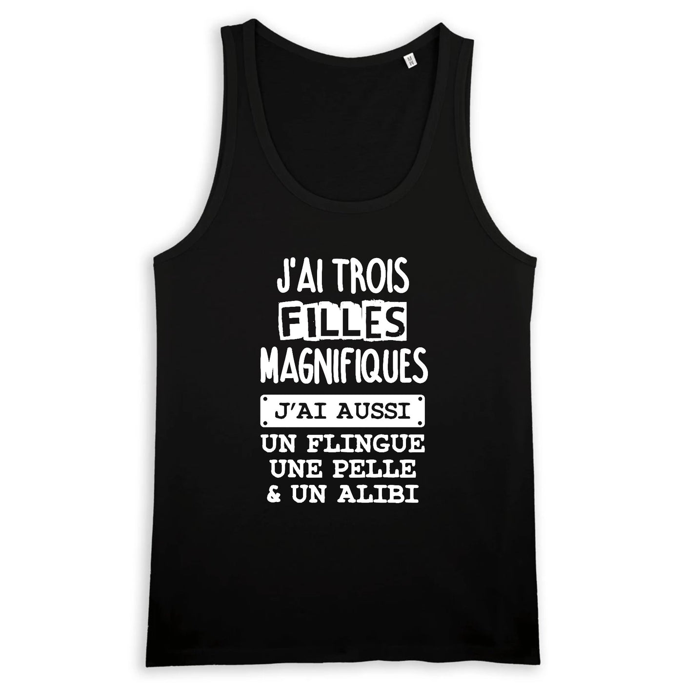 Débardeur Homme J'ai trois filles magnifiques 