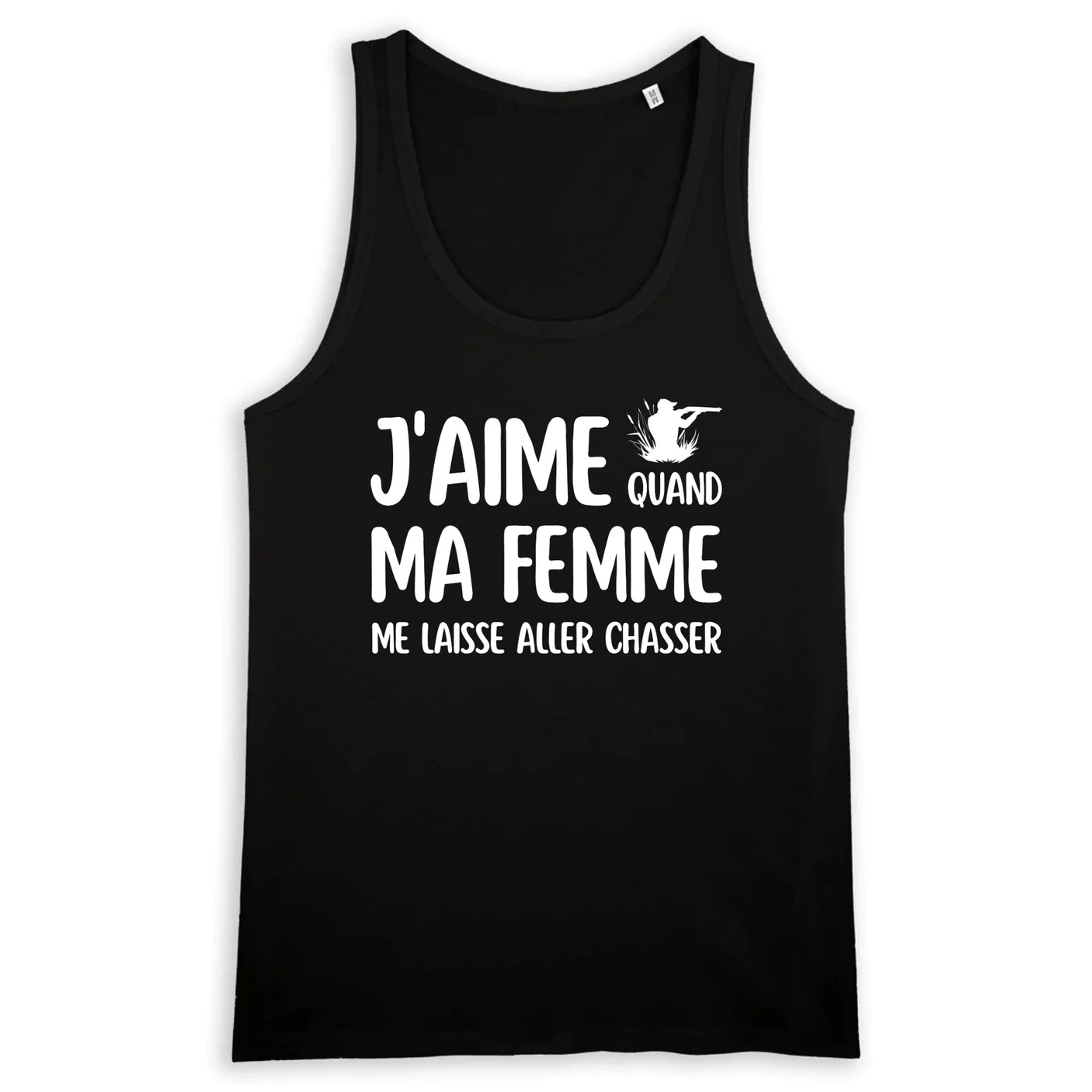 Débardeur Homme J'aime quand ma femme me laisse aller chasser 