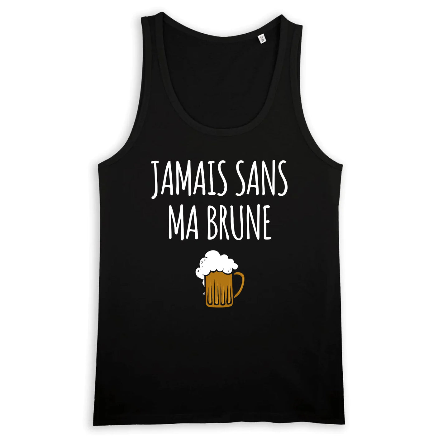 Débardeur Homme Jamais sans ma brune 