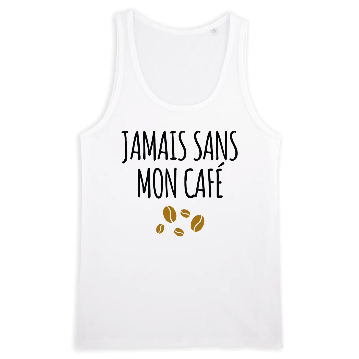 Débardeur Homme Jamais sans mon café 