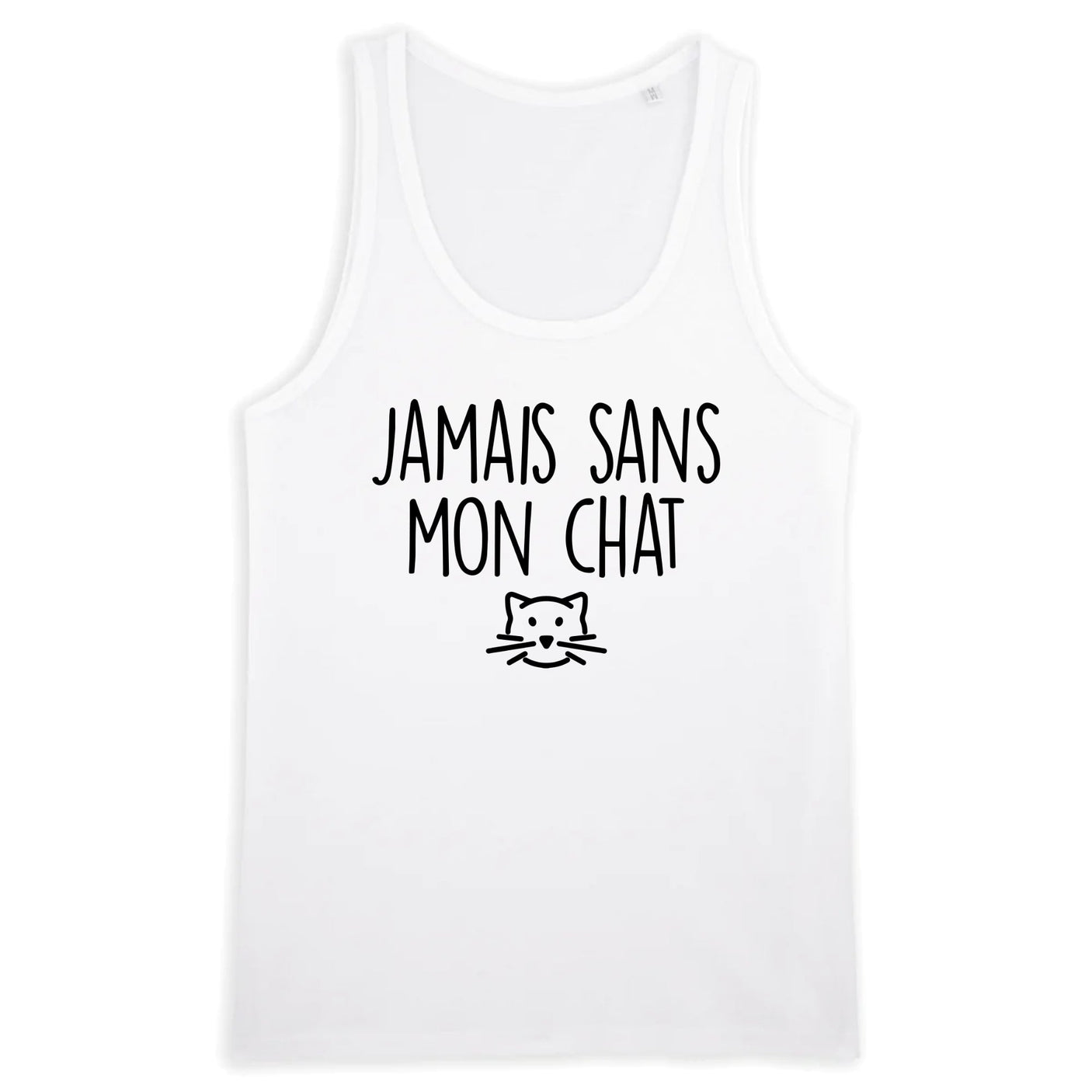 Débardeur Homme Jamais sans mon chat 