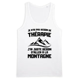Débardeur Homme Je n'ai pas besoin de thérapie juste de montagne 