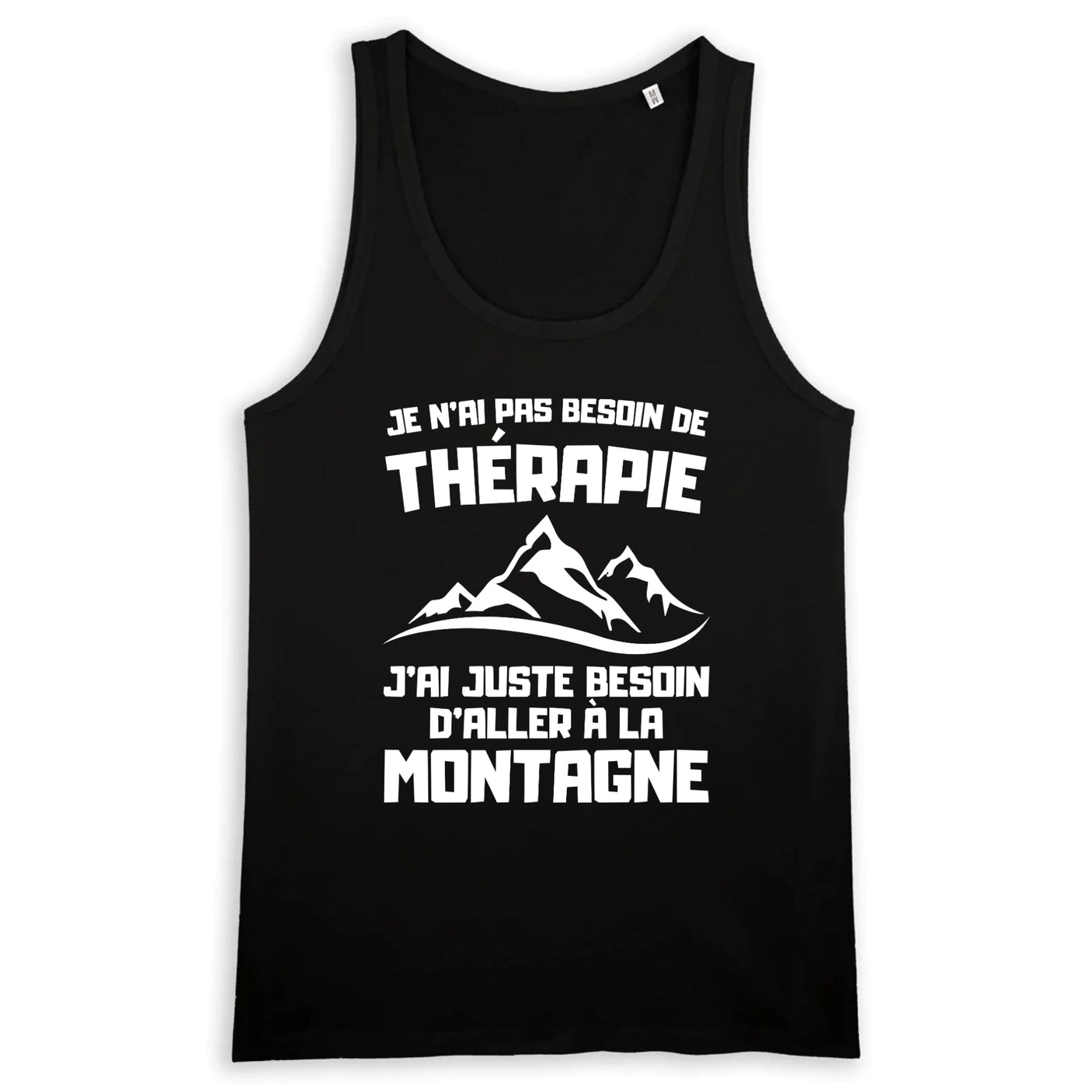 Débardeur Homme Je n'ai pas besoin de thérapie juste de montagne 