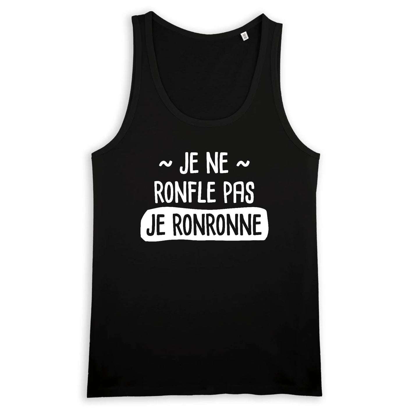 Débardeur Homme Je ne ronfle pas je ronronne 