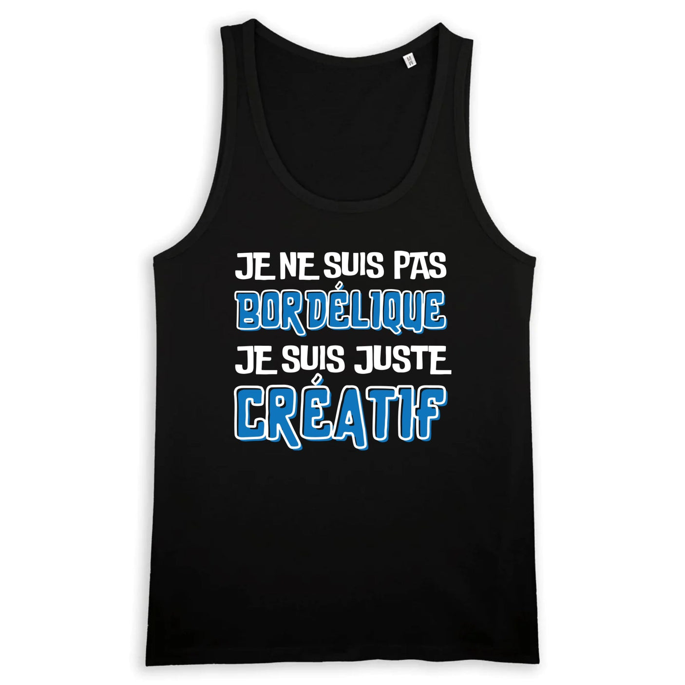 Débardeur Homme Je ne suis pas bordélique je suis créatif 