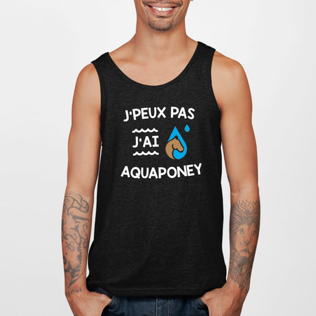 Débardeur Homme J'peux pas j'ai aquaponey Noir