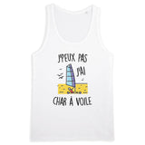 Débardeur Homme J'peux pas j'ai char à voile 