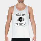 Débardeur Homme J'peux pas j'ai crossfit Blanc