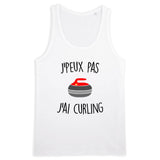 Débardeur Homme J'peux pas j'ai curling 