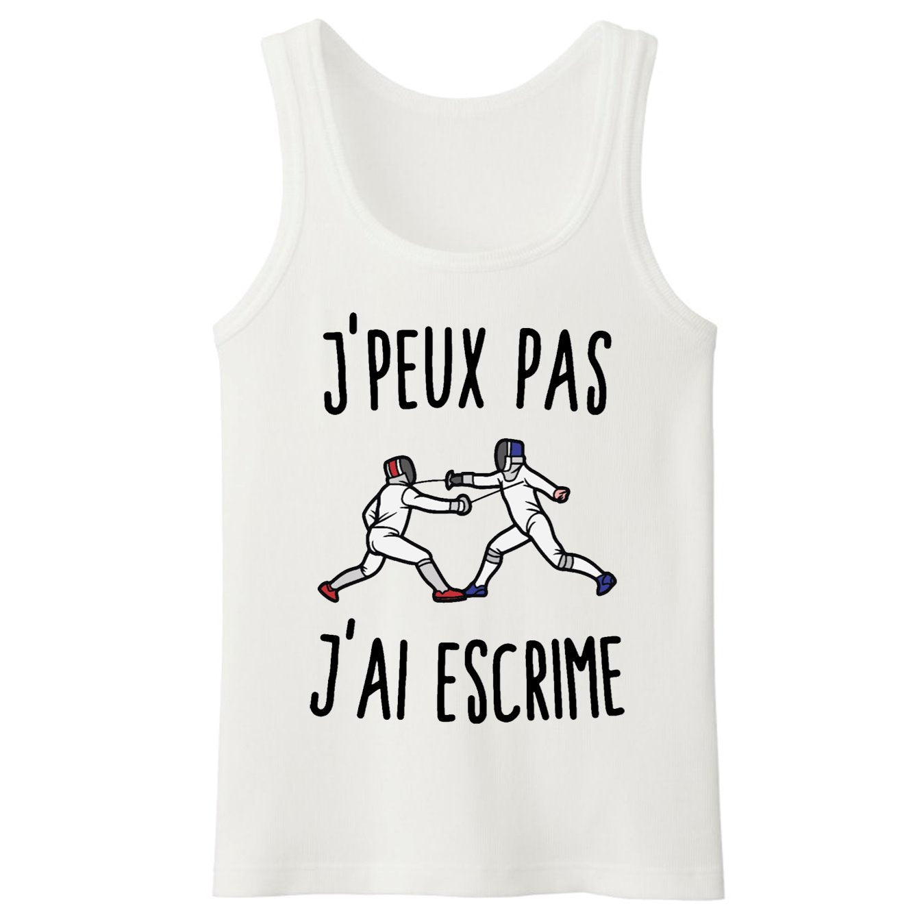 Débardeur Homme J'peux pas j'ai escrime 