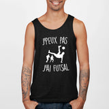 Débardeur Homme J'peux pas j'ai futsal Noir