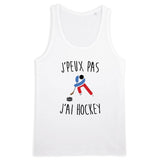 Débardeur Homme J'peux pas j'ai hockey 