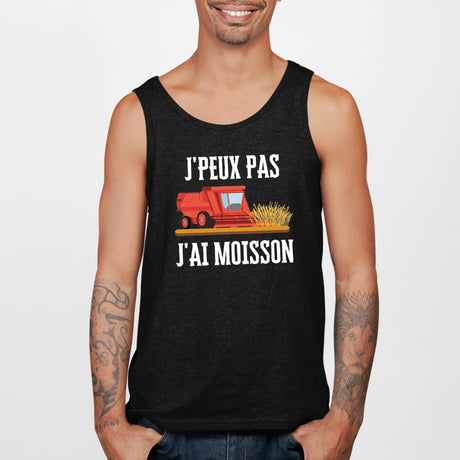 Débardeur Homme J'peux pas j'ai moisson Noir