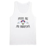 Débardeur Homme J'peux pas j'ai parapente 