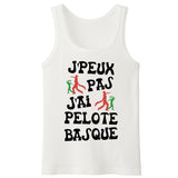 Débardeur Homme J'peux pas j'ai pelote basque 