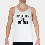 Débardeur Homme J'peux pas j'ai red dead Blanc