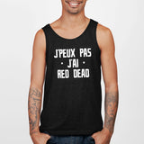 Débardeur Homme J'peux pas j'ai red dead Noir