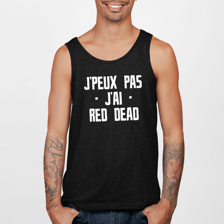 Débardeur Homme J'peux pas j'ai red dead Noir