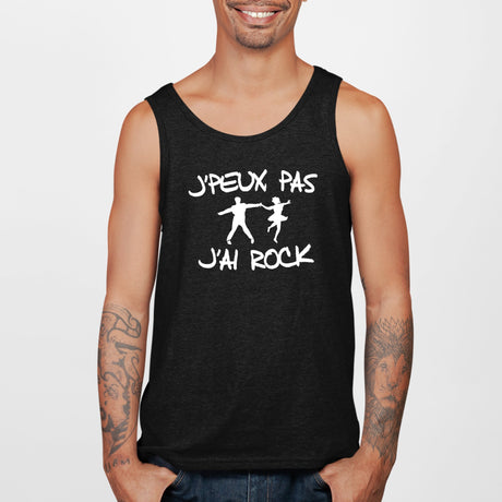 Débardeur Homme J'peux pas j'ai rock Noir