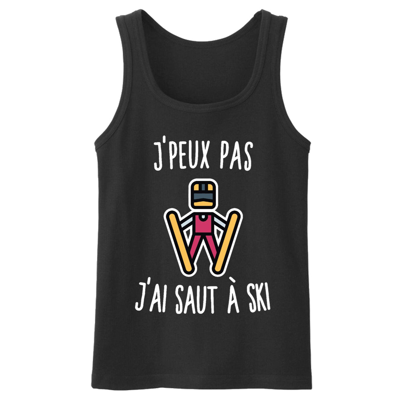 Débardeur Homme J'peux pas j'ai saut à ski 