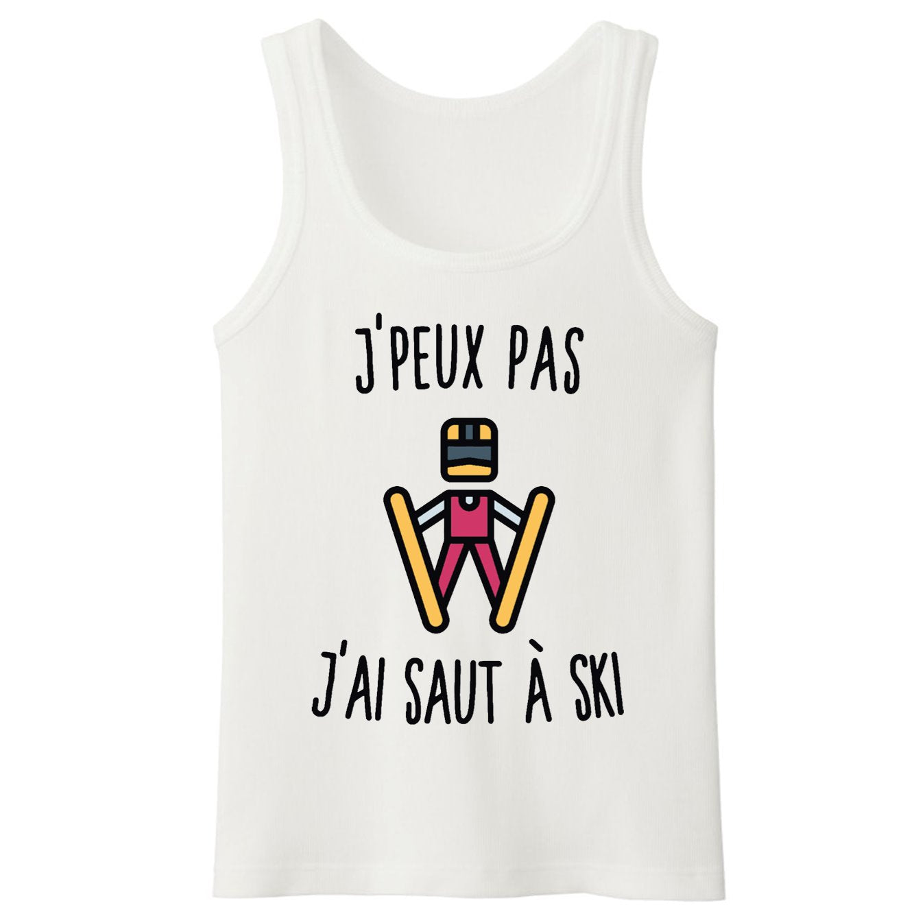 Débardeur Homme J'peux pas j'ai saut à ski 