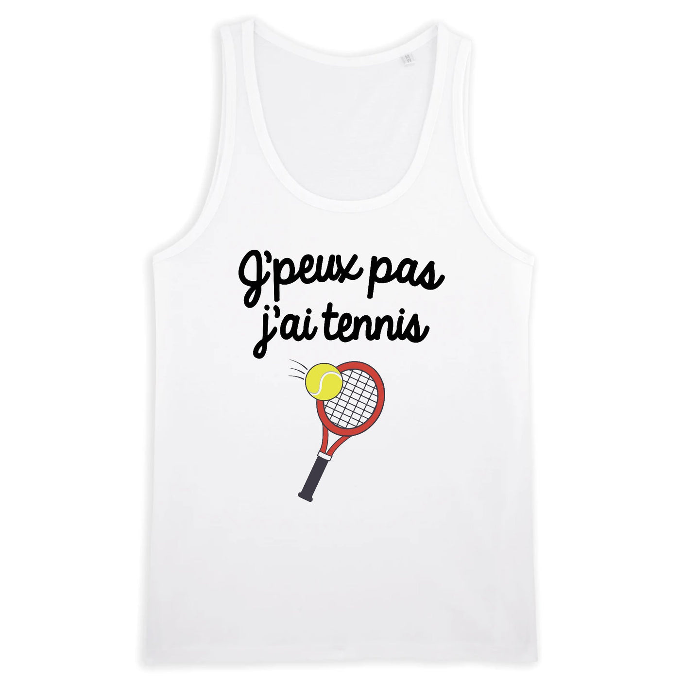 Débardeur Homme J'peux pas j'ai tennis 