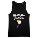 Débardeur Homme J'peux pas j'ai tennis 