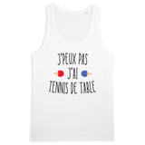 Débardeur Homme J'peux pas j'ai tennis de table 