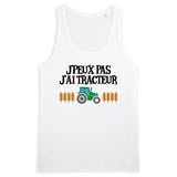 Débardeur Homme J'peux pas j'ai tracteur 