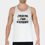 Débardeur Homme J'peux pas j'suis d'astreinte Blanc