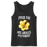 Débardeur Homme J'peux pas mes abeilles m'attendent 