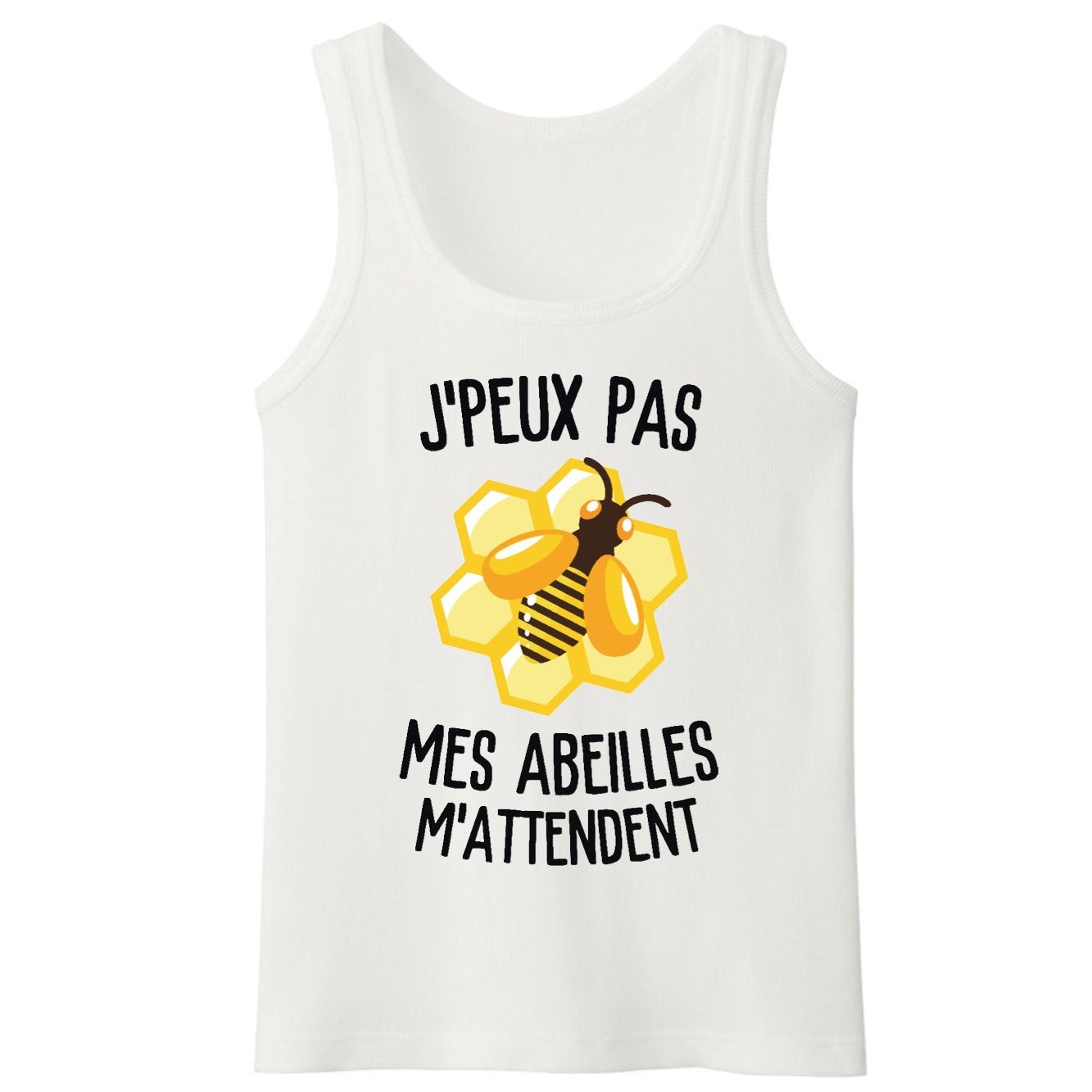 Débardeur Homme J'peux pas mes abeilles m'attendent 